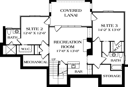 House Plan 97011 Lower Level