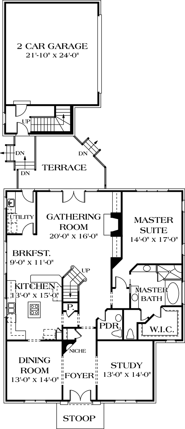 House Plan 97075 Level One