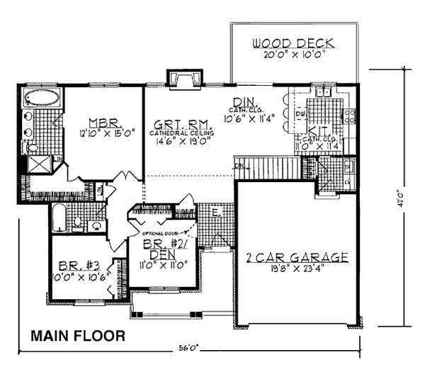 House Plan 97137 Level One