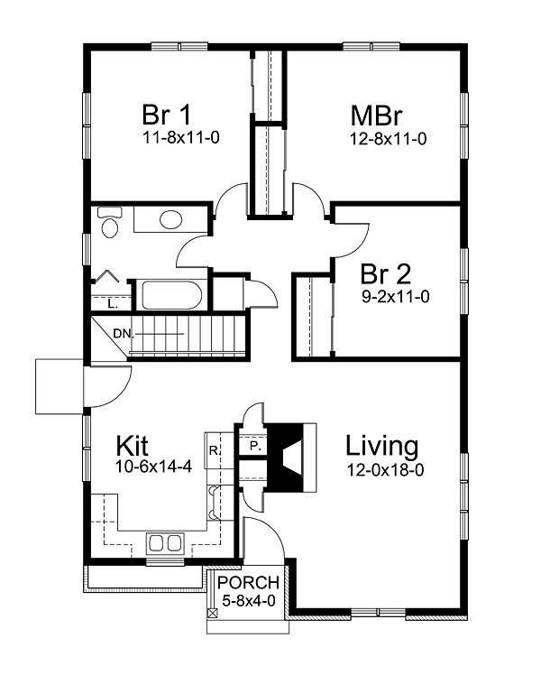 House Plan 97203 Level One