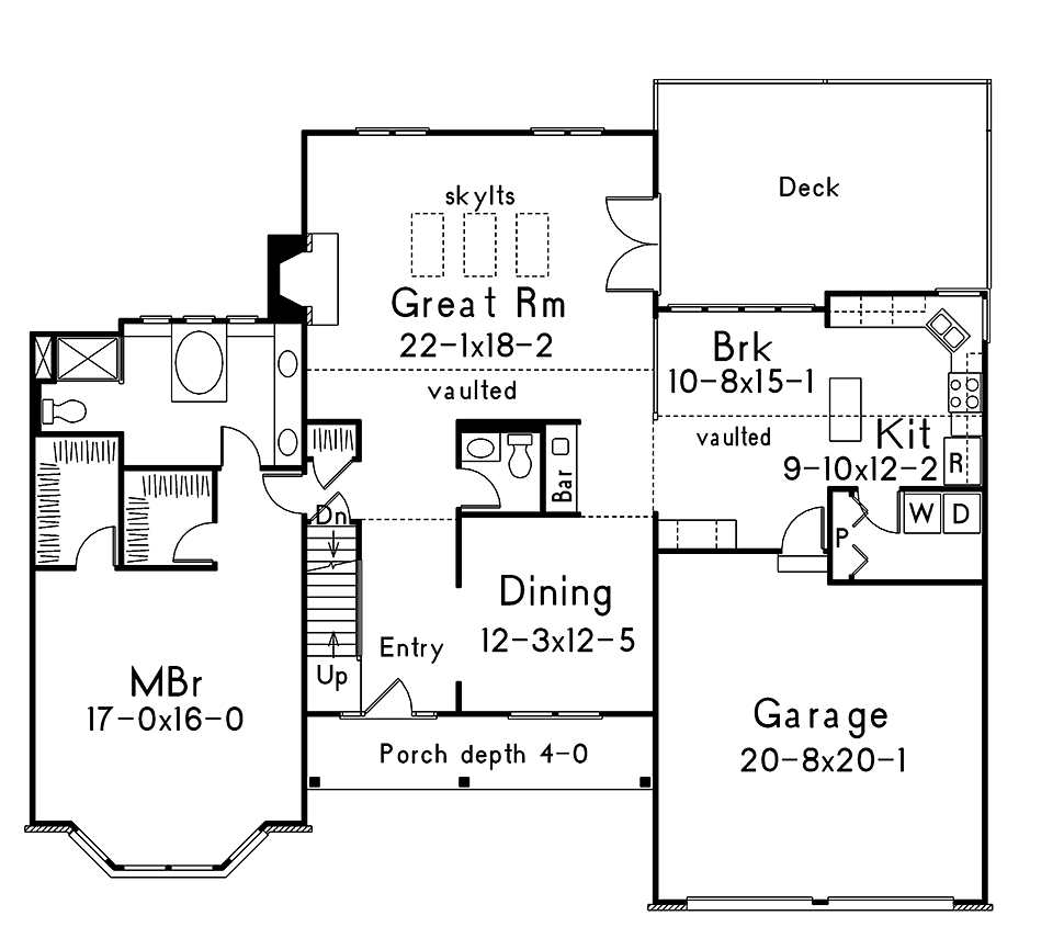 House Plan 97207 Level One