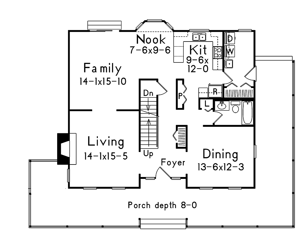 House Plan 97225 Level One
