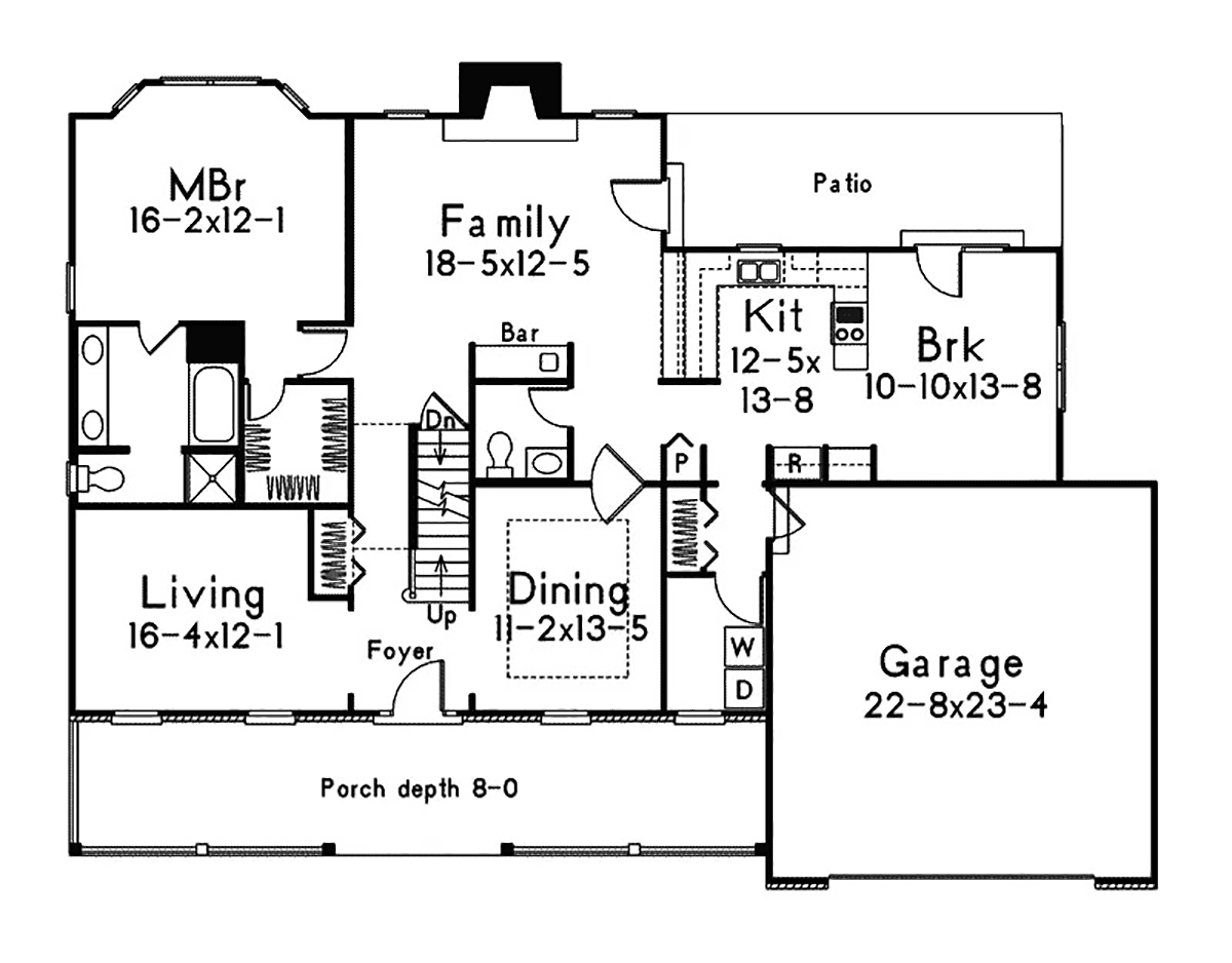 House Plan 97274 Level One