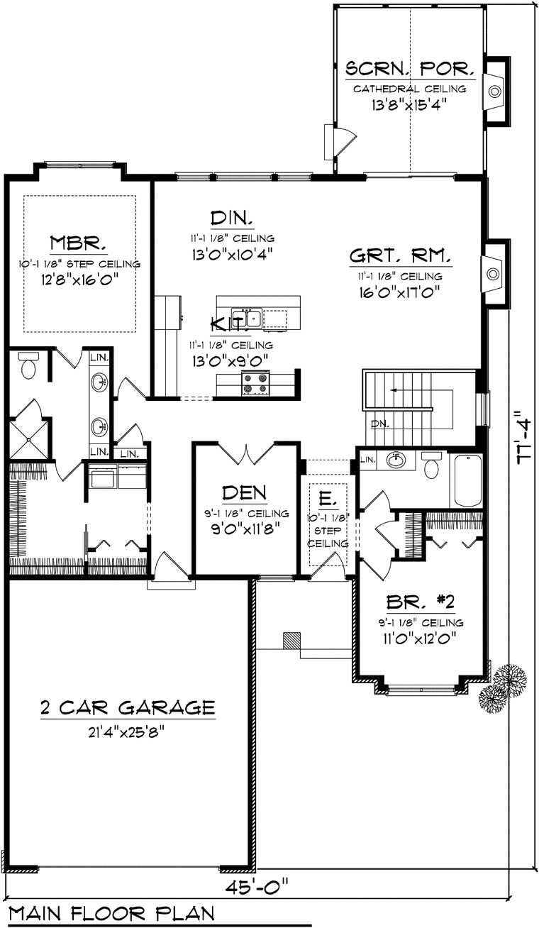 House Plan 97318 Level One