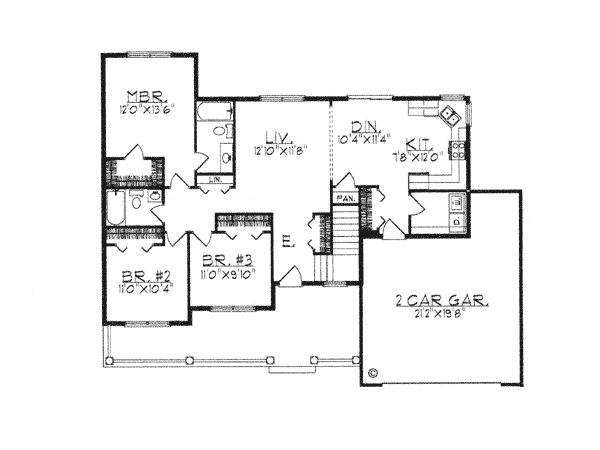 House Plan 97331 Level One