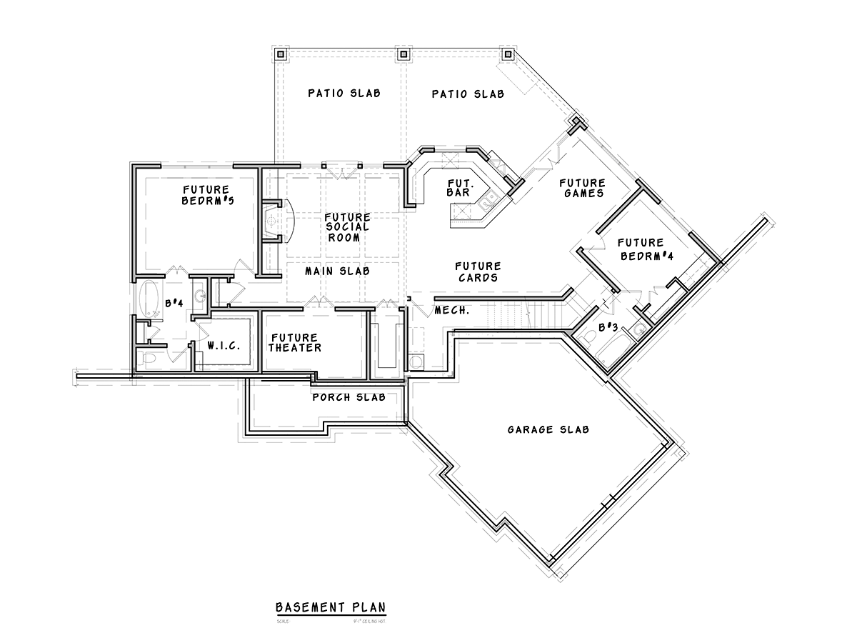 House Plan 97608 Lower Level