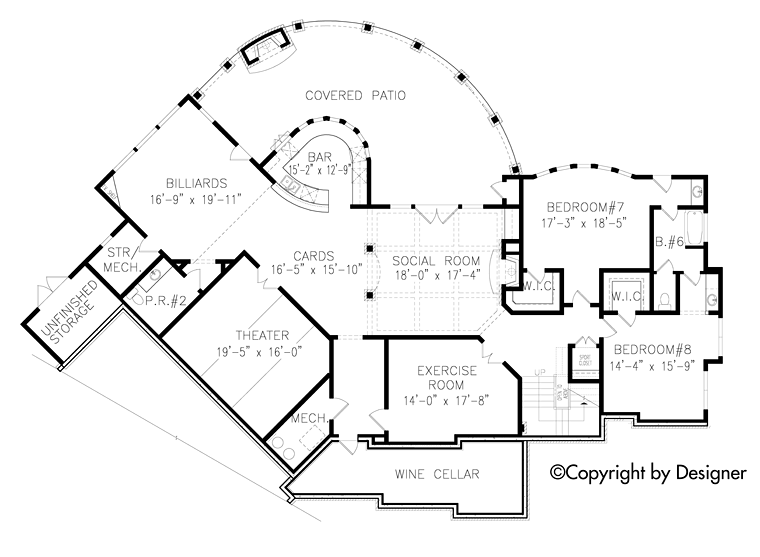 House Plan 97614 Lower Level
