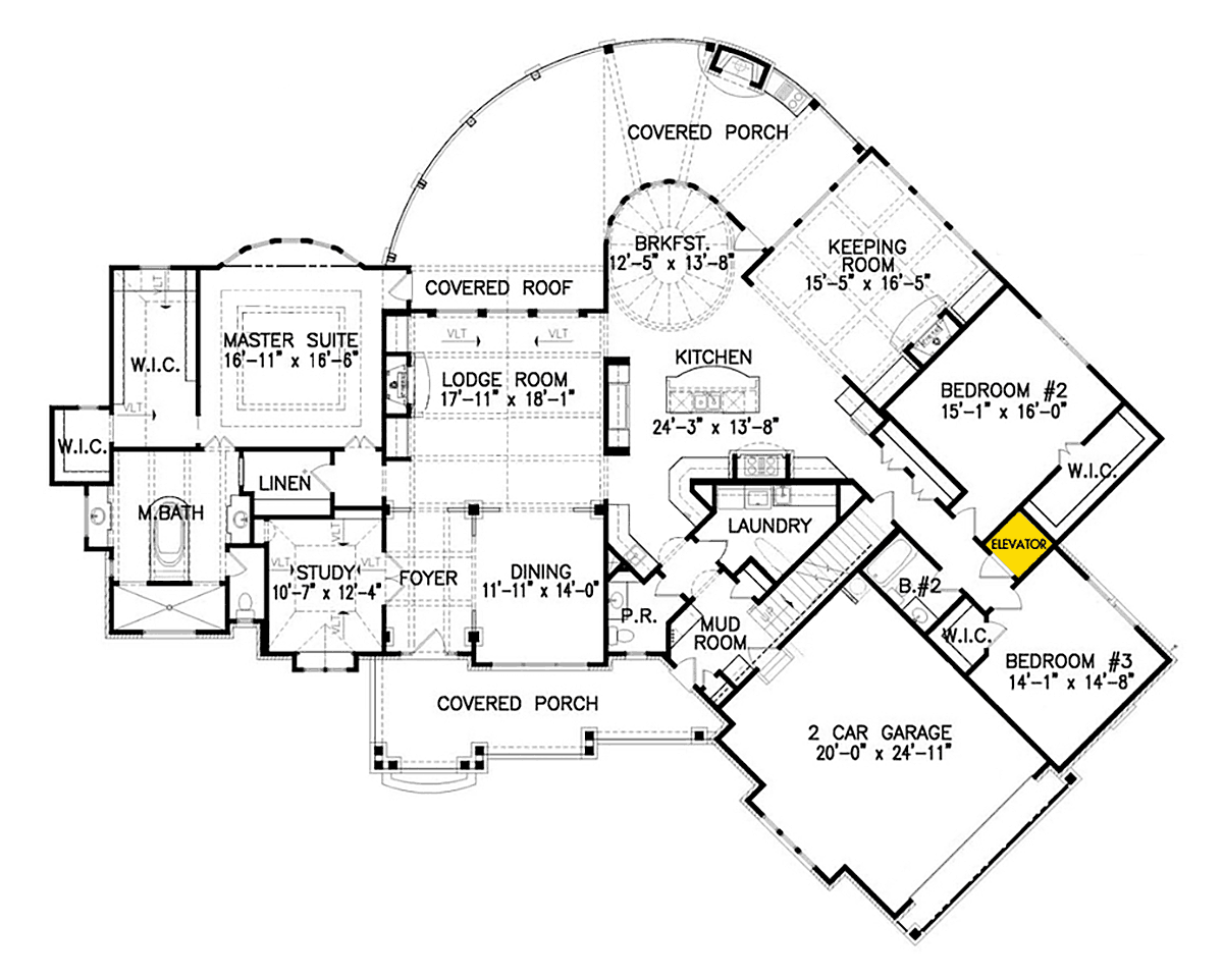 House Plan 97640 Level One