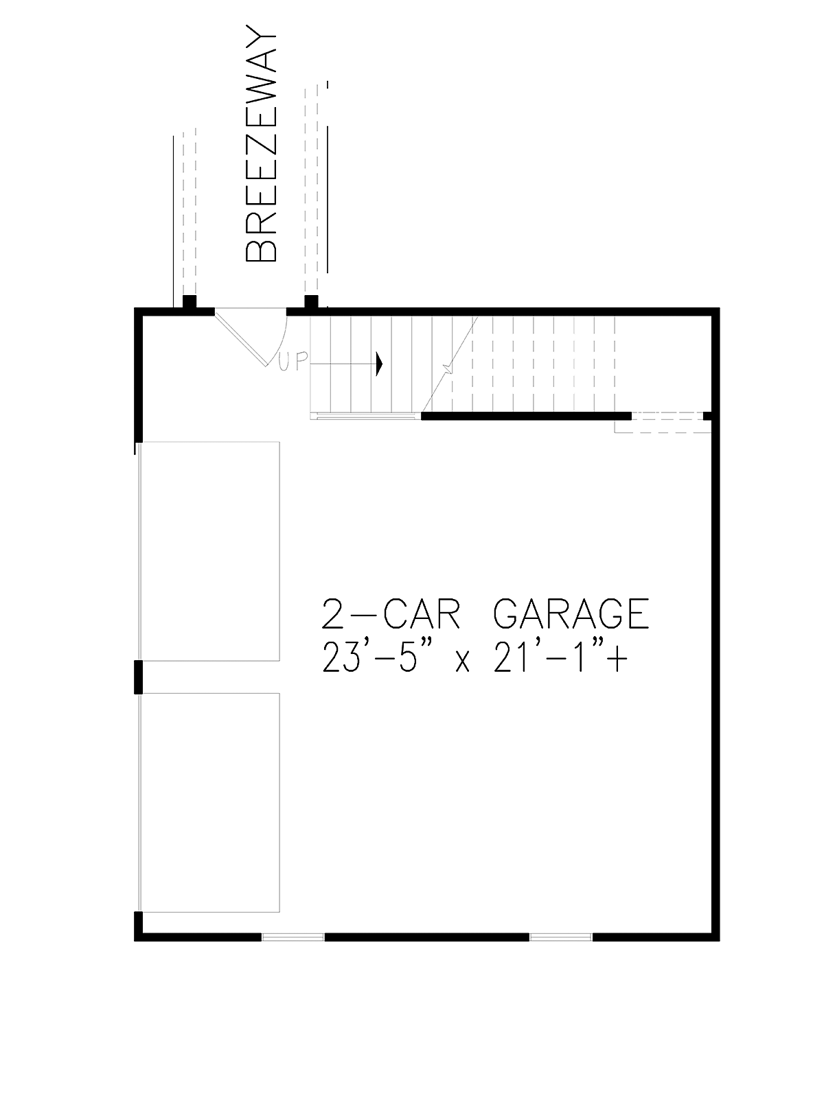 Garage Plan 97643 - 2 Car Garage Apartment Level One