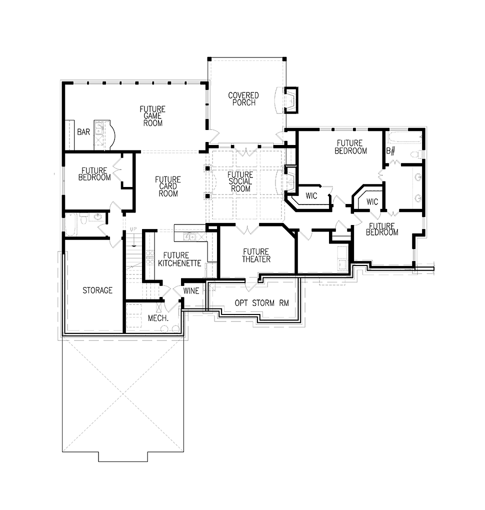House Plan 97647 Lower Level