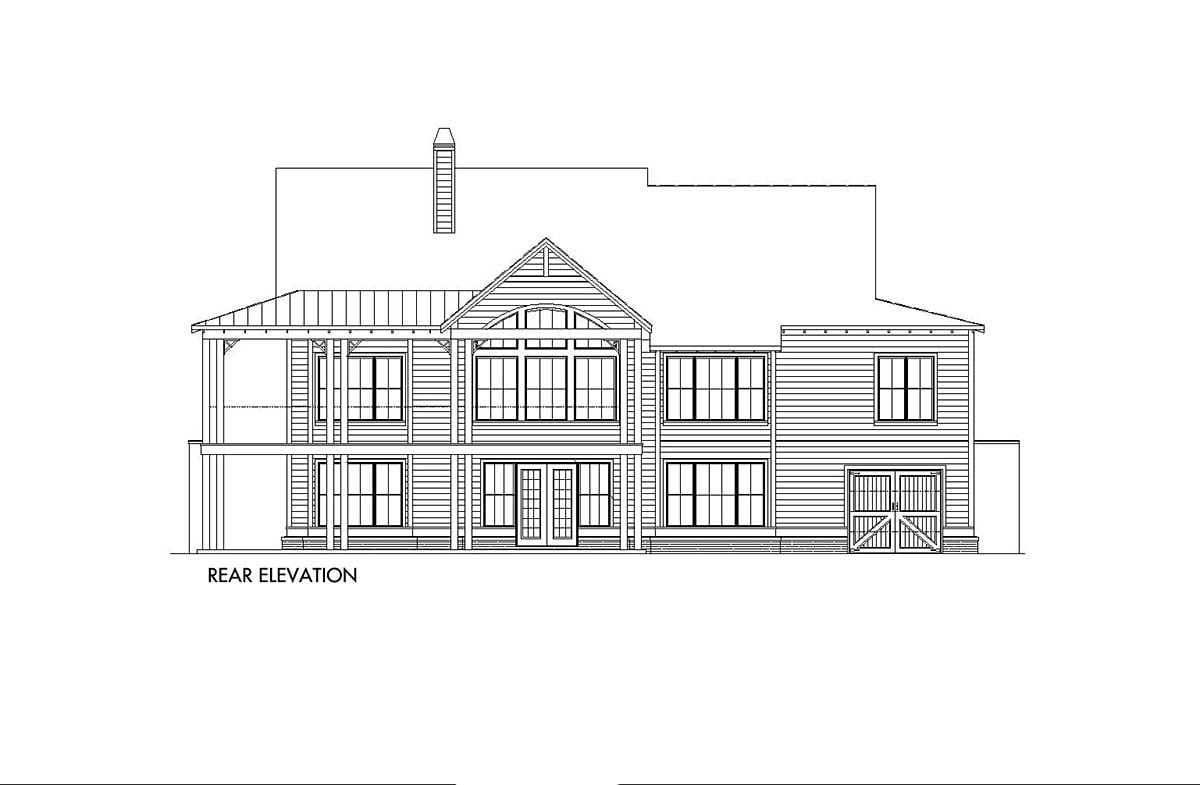 House Plan 97661 Rear Elevation
