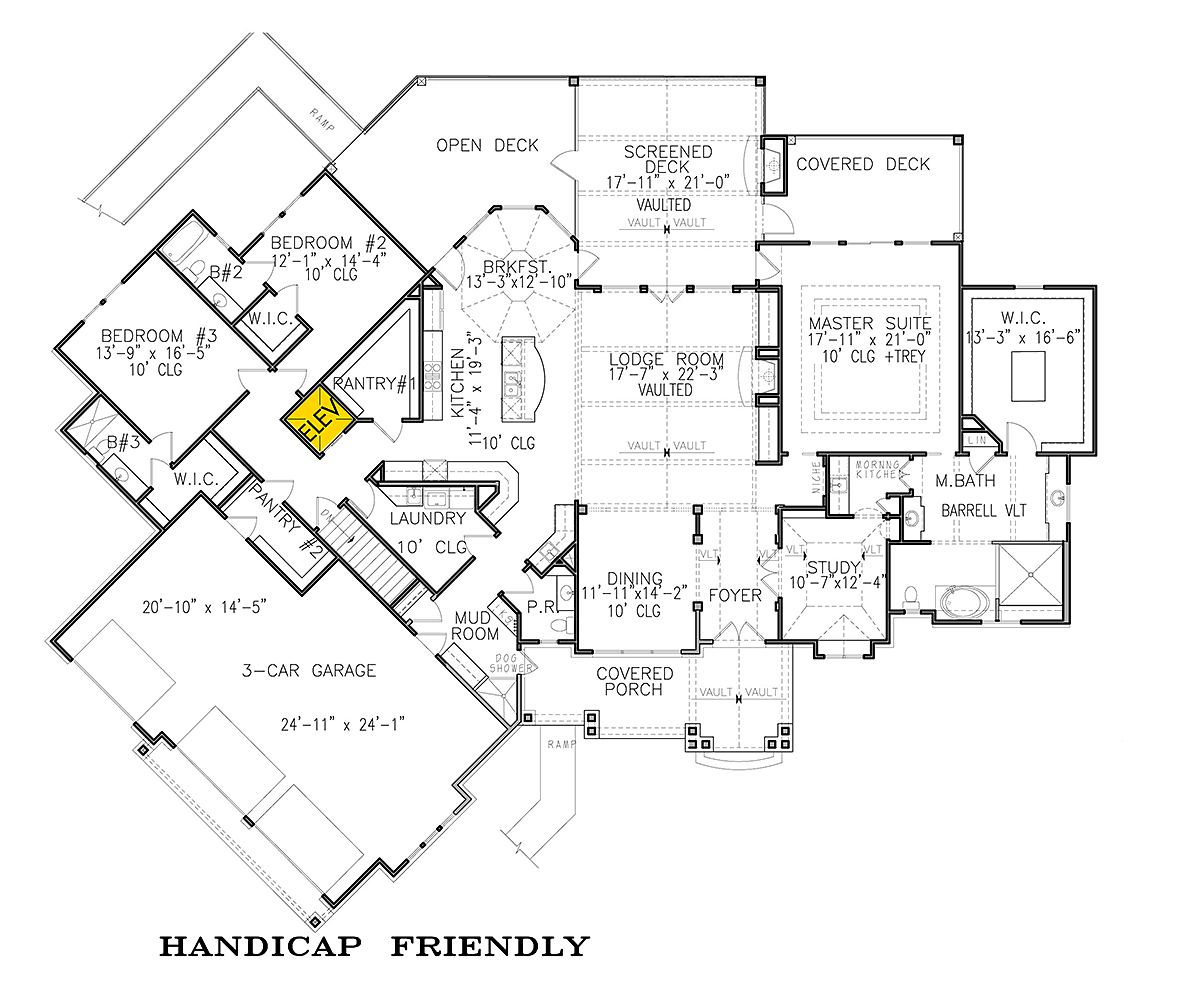 House Plan 97674 Level One