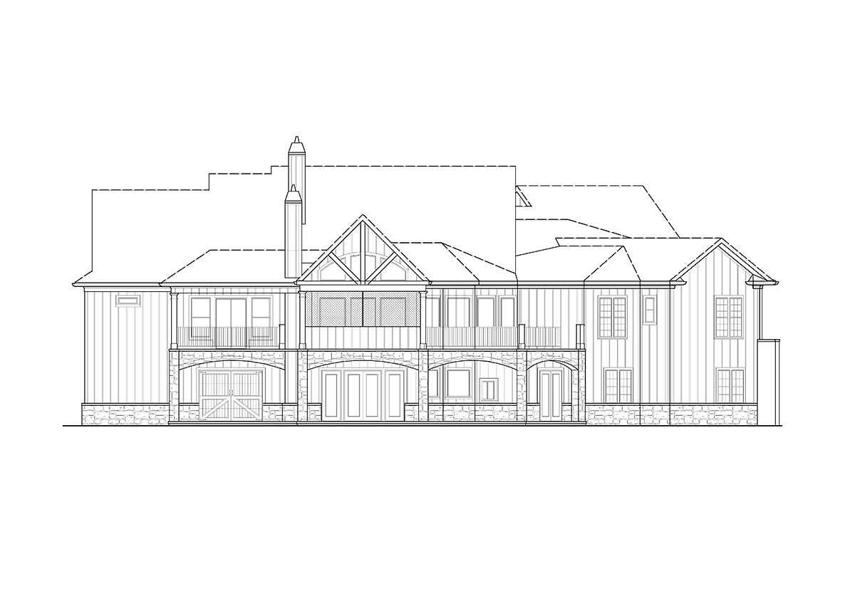 House Plan 97674 Rear Elevation
