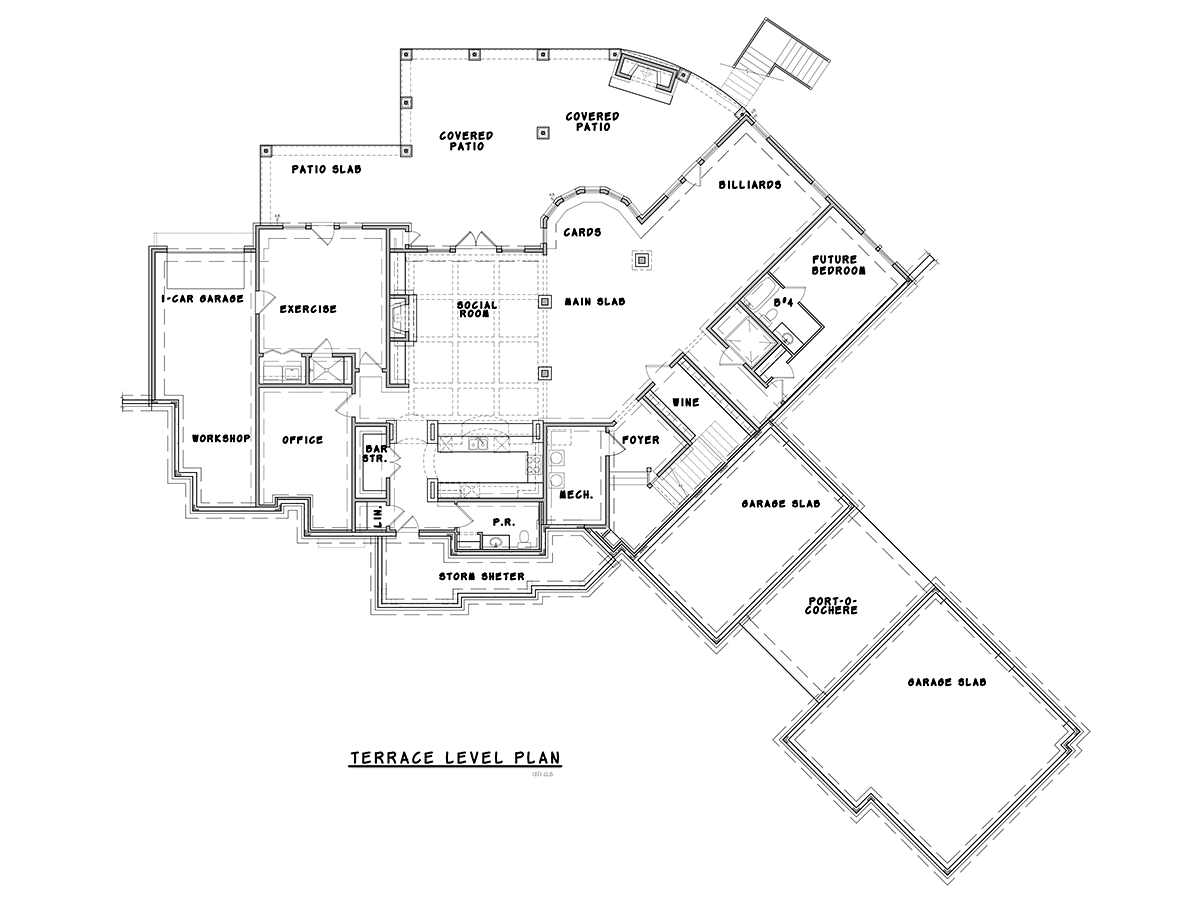 House Plan 97680 Lower Level