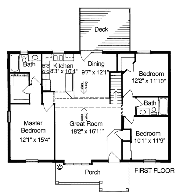 House Plan 97711 Level One