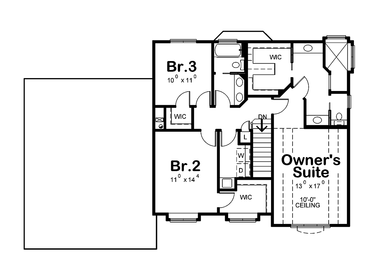 House Plan 97951 Level Two