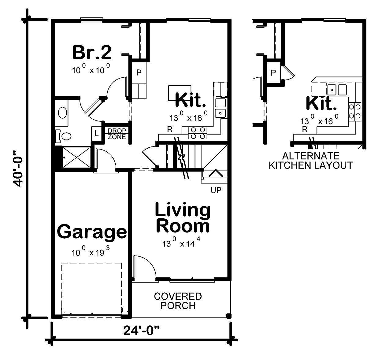 House Plan 97973 Level One