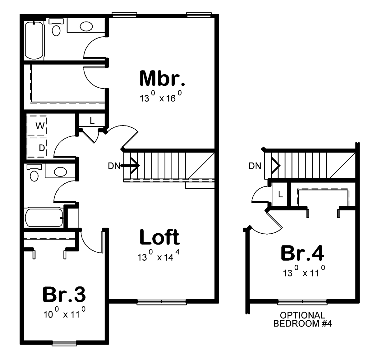 House Plan 97973 Level Two