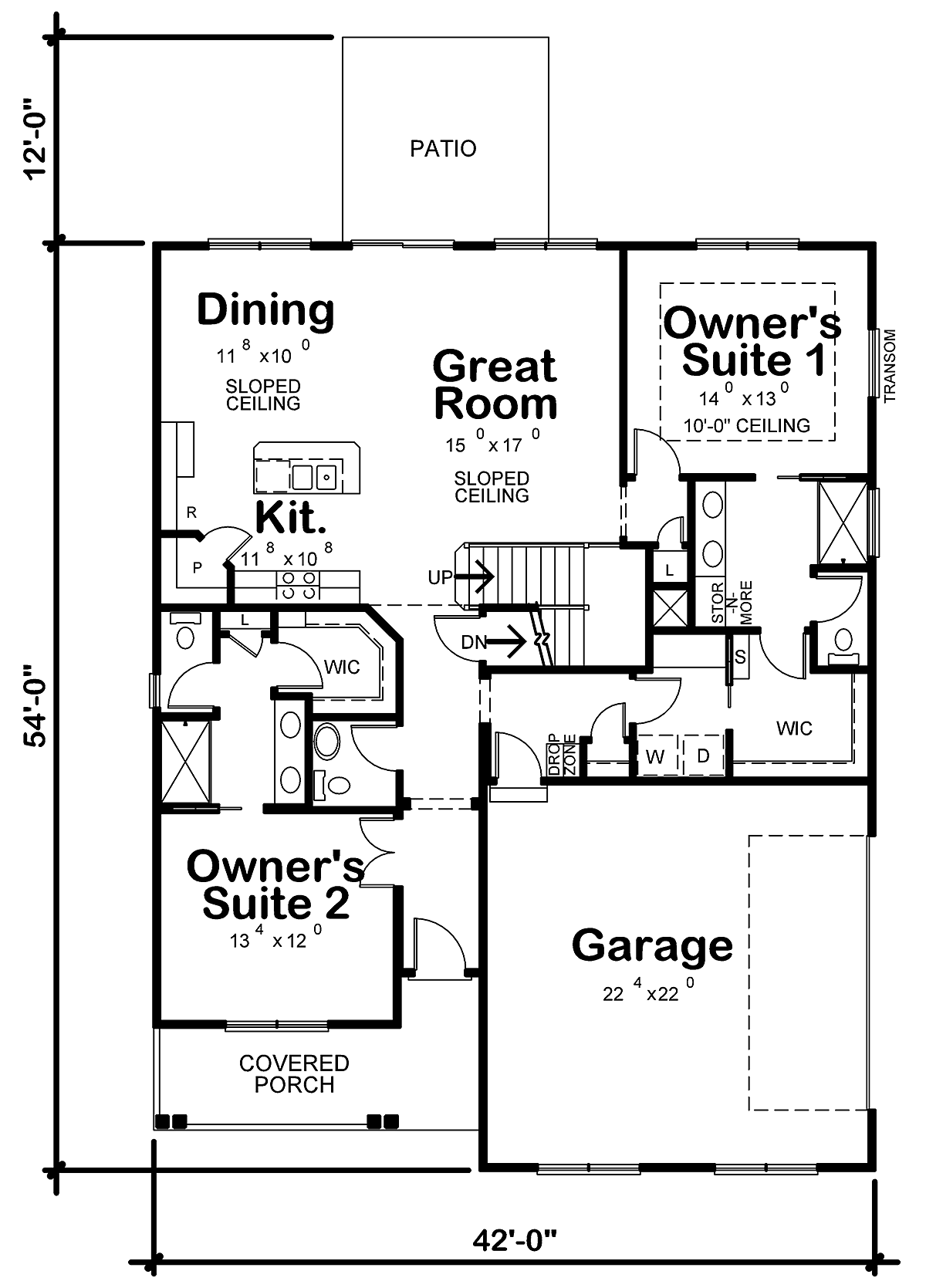 House Plan 97996 Level One