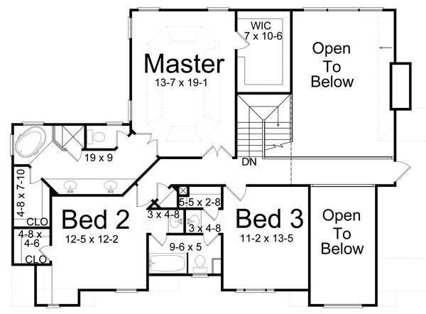 House Plan 98204 Level Two