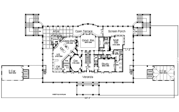 House Plan 98215 Level One