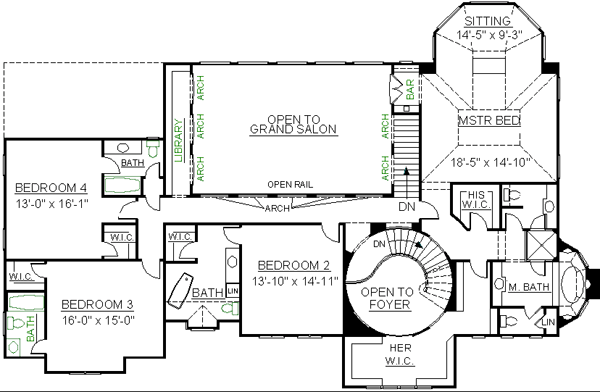 House Plan 98258 Level Two
