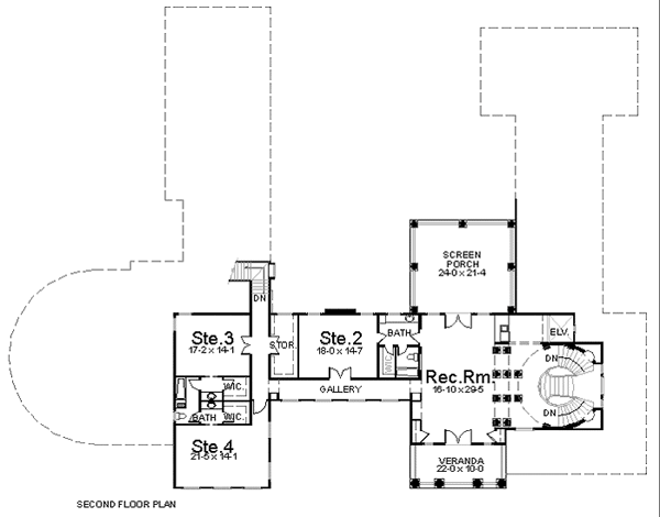 House Plan 98261 Level Two