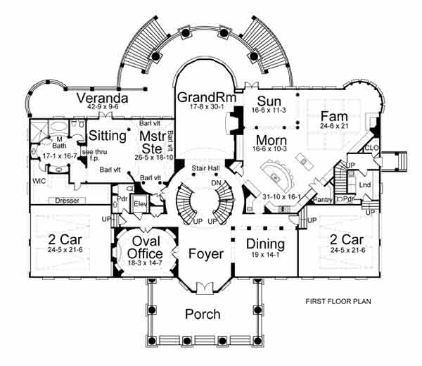 House Plan 98264 Level One