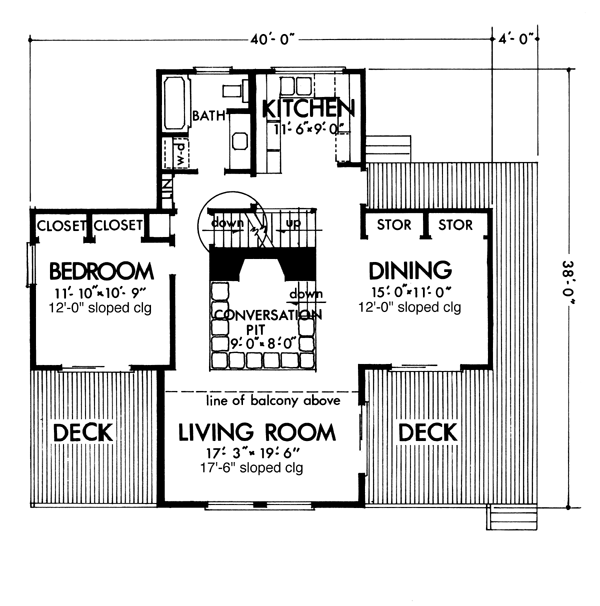 House Plan 98382 Level One