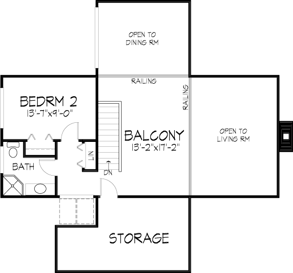 House Plan 98385 Level Two