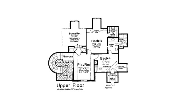 House Plan 98535 Level Two