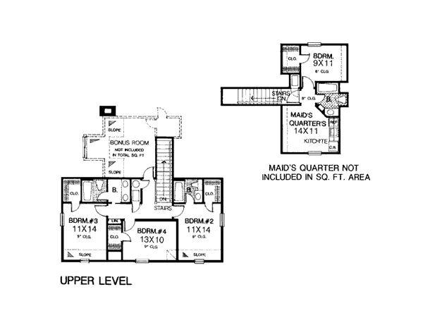 House Plan 98581 Level Two