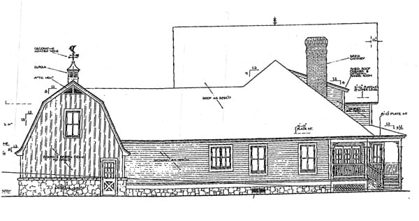 House Plan 98581 Rear Elevation