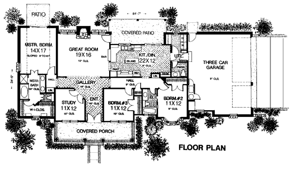 House Plan 98589 Level One