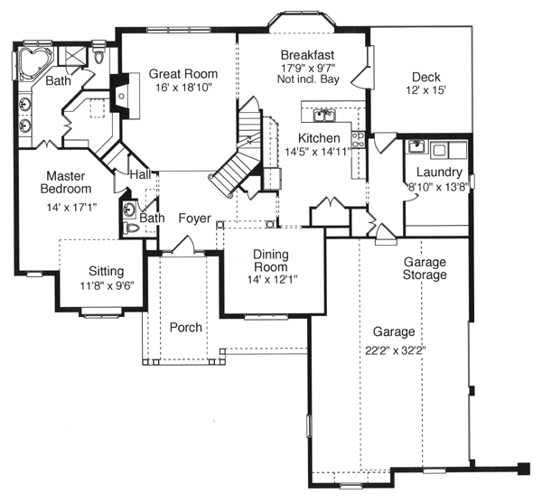 House Plan 98603 Level One
