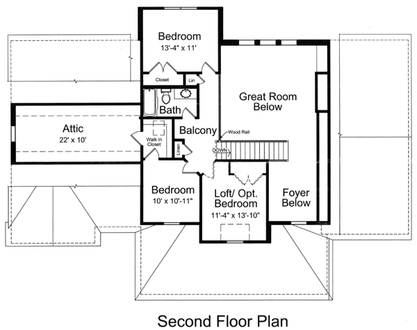 House Plan 98604 Level Two