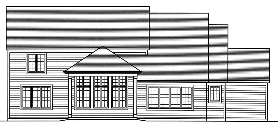 House Plan 98692 Rear Elevation