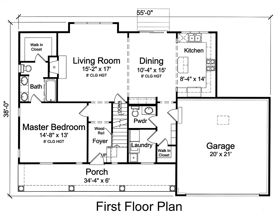 House Plan 98696 Level One