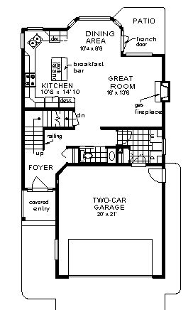 House Plan 98866 Level One