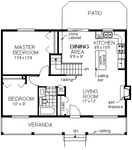 House Plan 98872 Level One