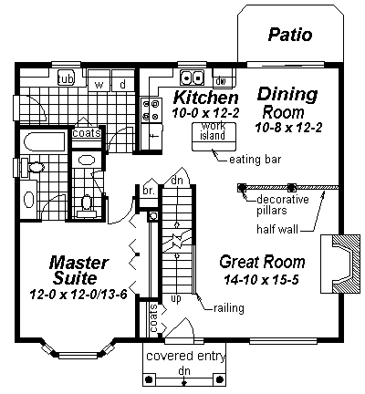 House Plan 98895 Level One