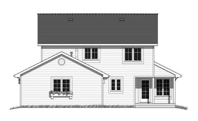 House Plan 98898 Rear Elevation