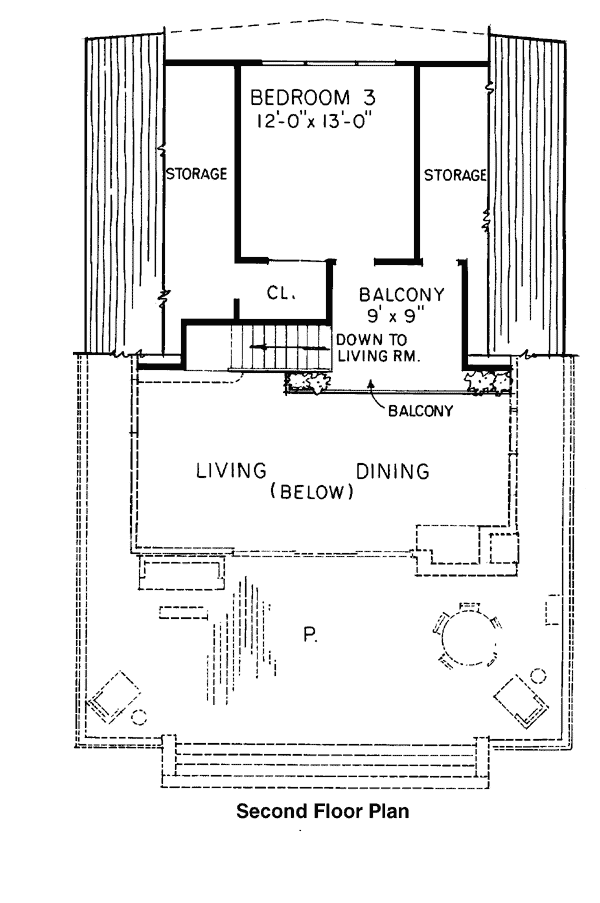 House Plan 99026 Level Two