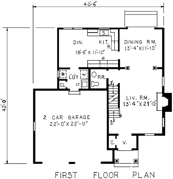 House Plan 99075 Level One