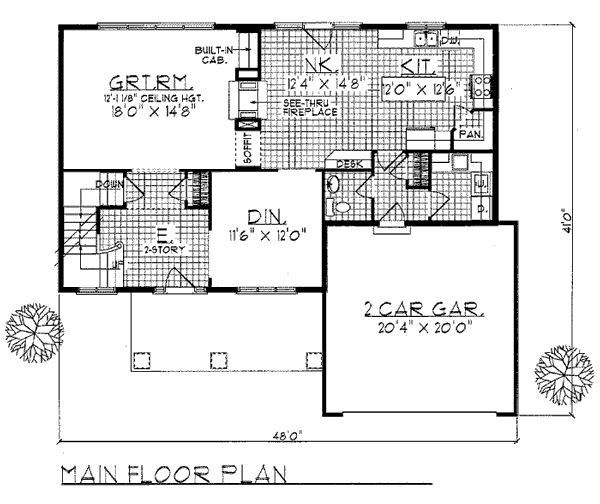 House Plan 99137 Level One
