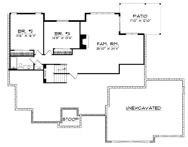 Plan 99195 | European Style with 3 Bed, 2 Bath, 3 Car Garage