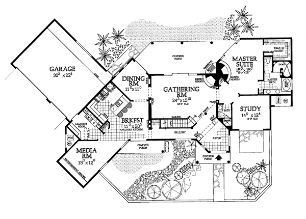 House Plan 99273 Level One