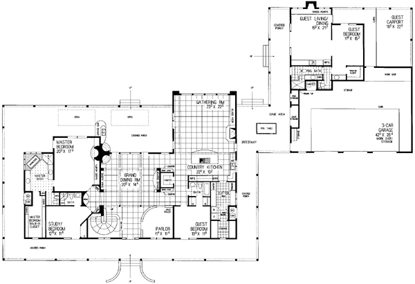 House Plan 99278 Level One