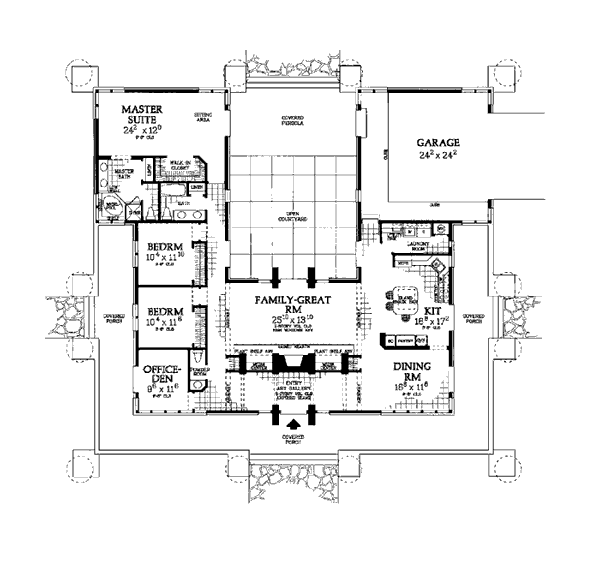 House Plan 99288 Level One