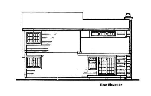 House Plan 99339 Rear Elevation